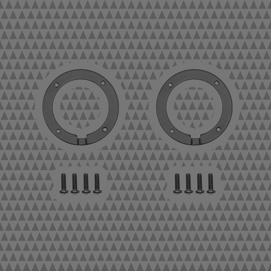 8-INCH FLUSH STYLE BILLET GRILLES w/ RR075T- Tweeter Mount