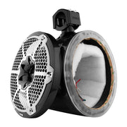 NXL 10" Marine and Powersports Empty Tower LED RGB Lights -Black Carbon Fiber