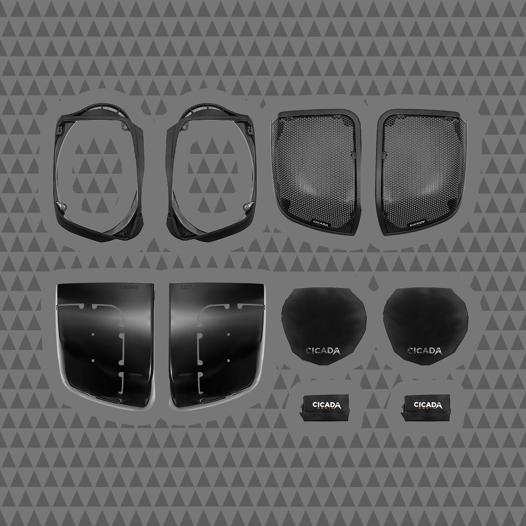 700W 4CH DSP AMPLIFIER &amp; 4 COAXIAL HORN SPEAKER H-D® COMPLETE STSTEM