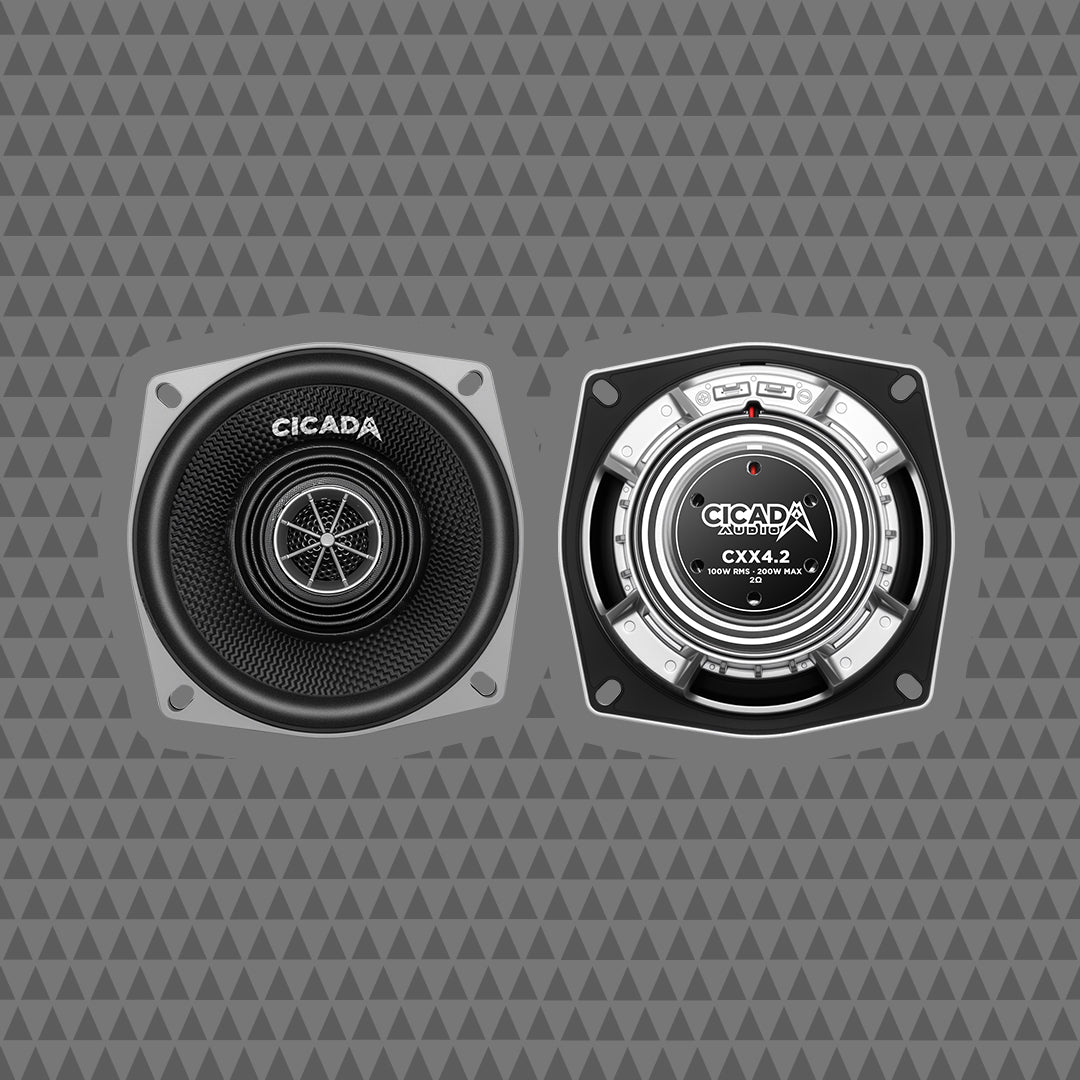 4-INCH PRO COAXIAL SPEAKERS – 2Ω – PAIR