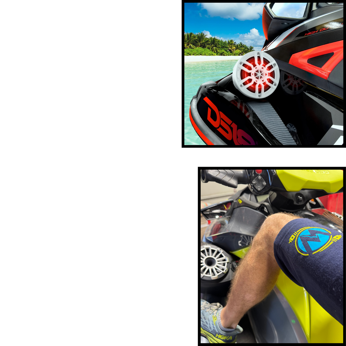 Wide Open Sound Jet Ski audio lifestyle collage