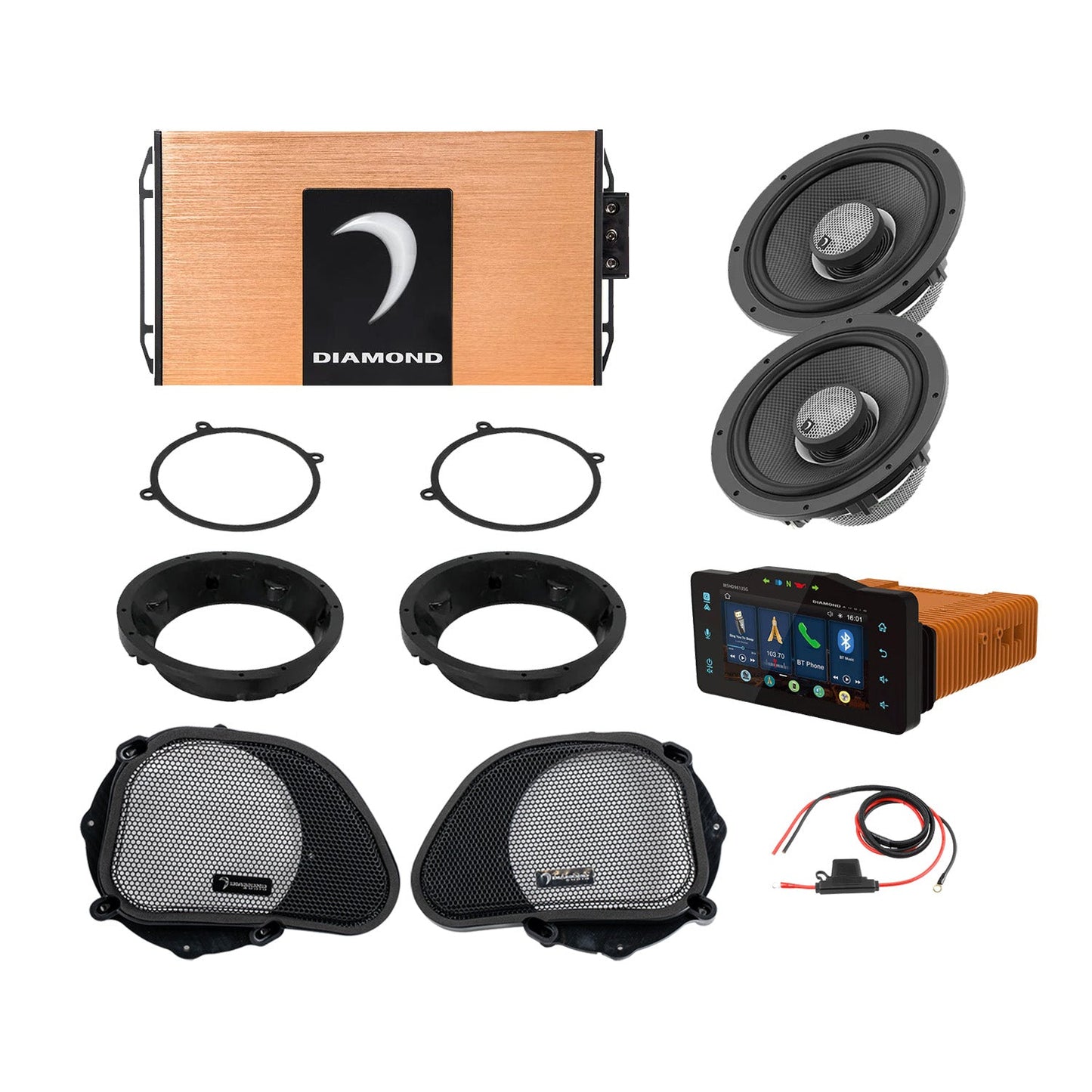 98 - 13 Harley Davidson® Road Glide 2-Speaker System - DA9813RGSP1R
