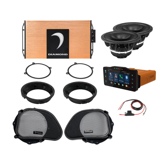 98 - 13 Harley Davidson® Road Glide 2-Speaker System - DA9813RGSP2R