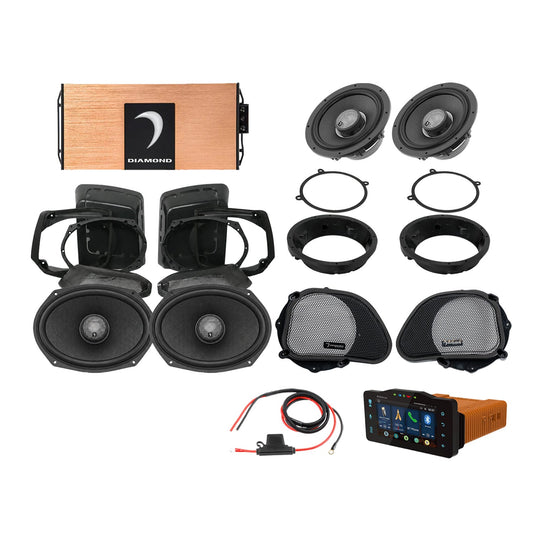 98 - 13 Harley Davidson® Road Glide 4-Speaker System - DA9813RGSP3R