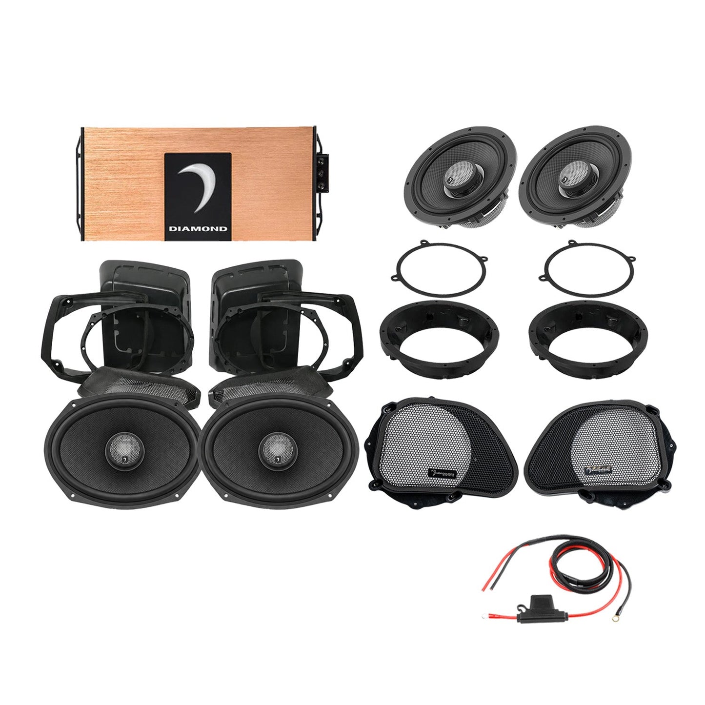98 - 13 Harley Davidson® Road Glide 4-Speaker System - DA9813RGSP3
