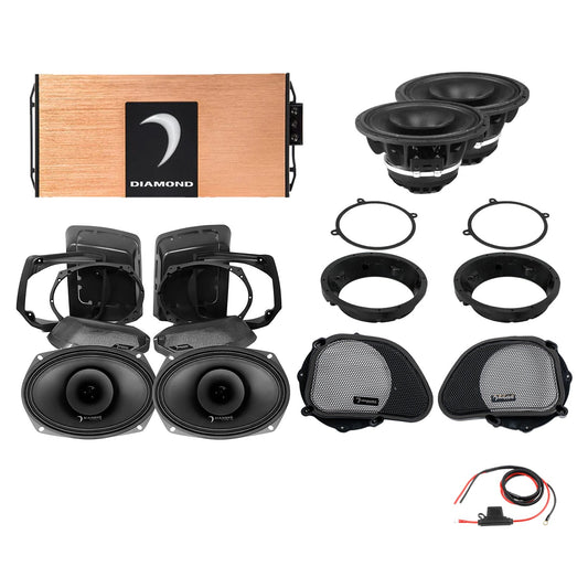 98 - 13 Harley Davidson® Road Glide 4-Speaker System - DA9813RGSP4