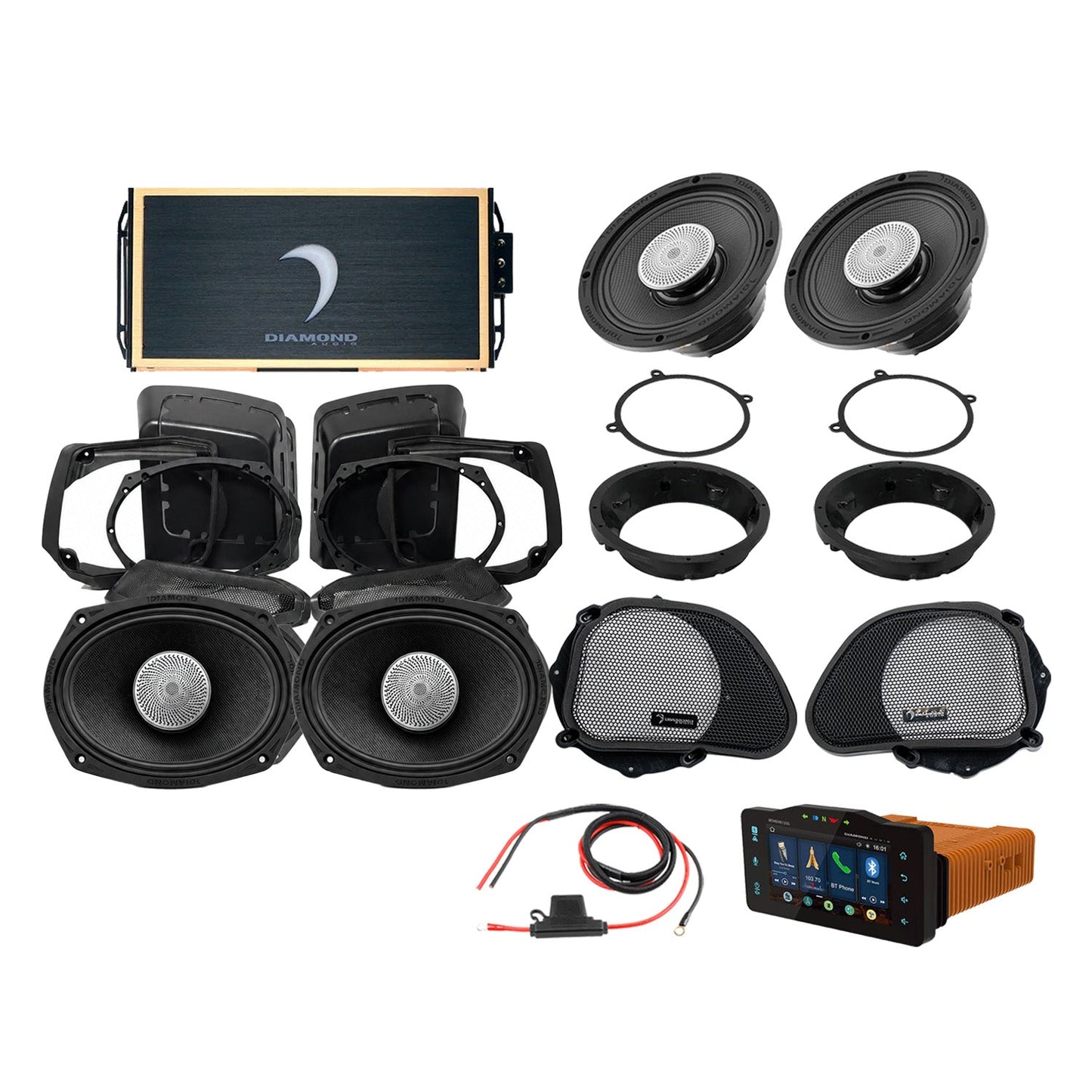 98 - 13 Harley Davidson® Road Glide 4-Speaker System - DA9813RGSP5R