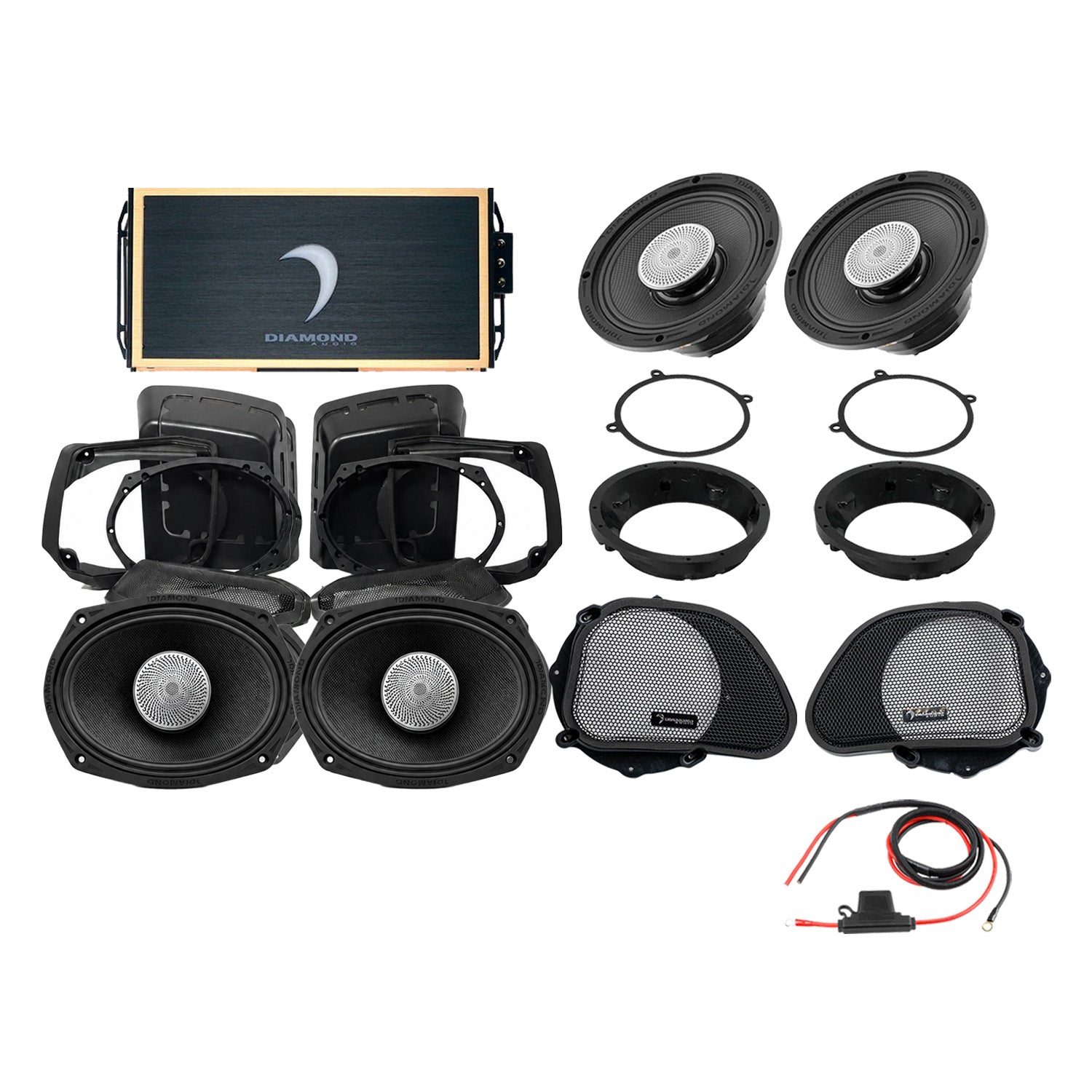 98 - 13 Harley Davidson® Road Glide 4-Speaker System - DA9813RGSP5