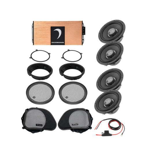 98 - 13 Harley Davidson® Road Glide 4-Speaker System - DA9813RGTP1