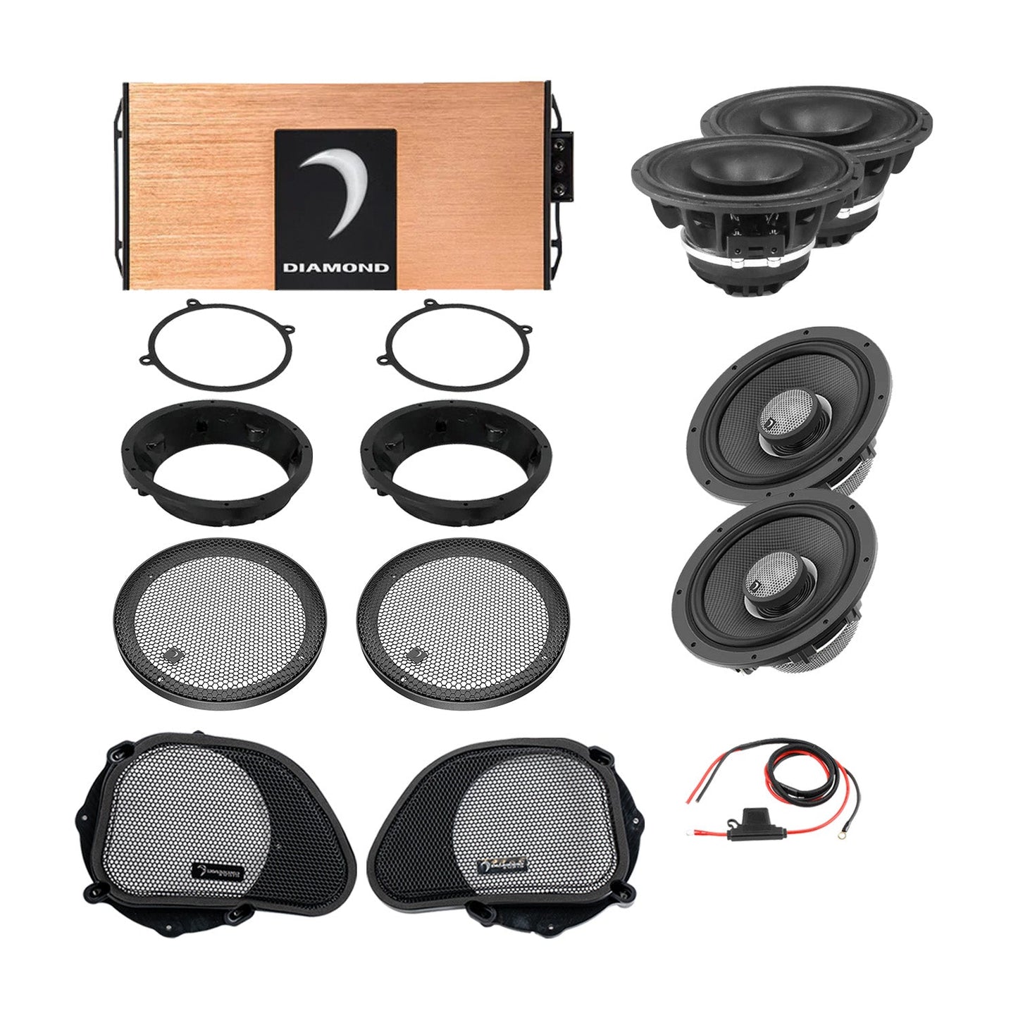 98 - 13 Harley Davidson® Road Glide 4-Speaker System - DA9813RGTP2