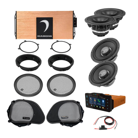 98 - 13 Harley Davidson® Road Glide 4-Speaker System - DA9813RGTP2R