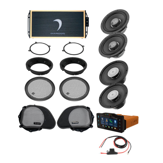 98 - 13 Harley Davidson® Road Glide 4-Speaker System - DA9813RGTP3R