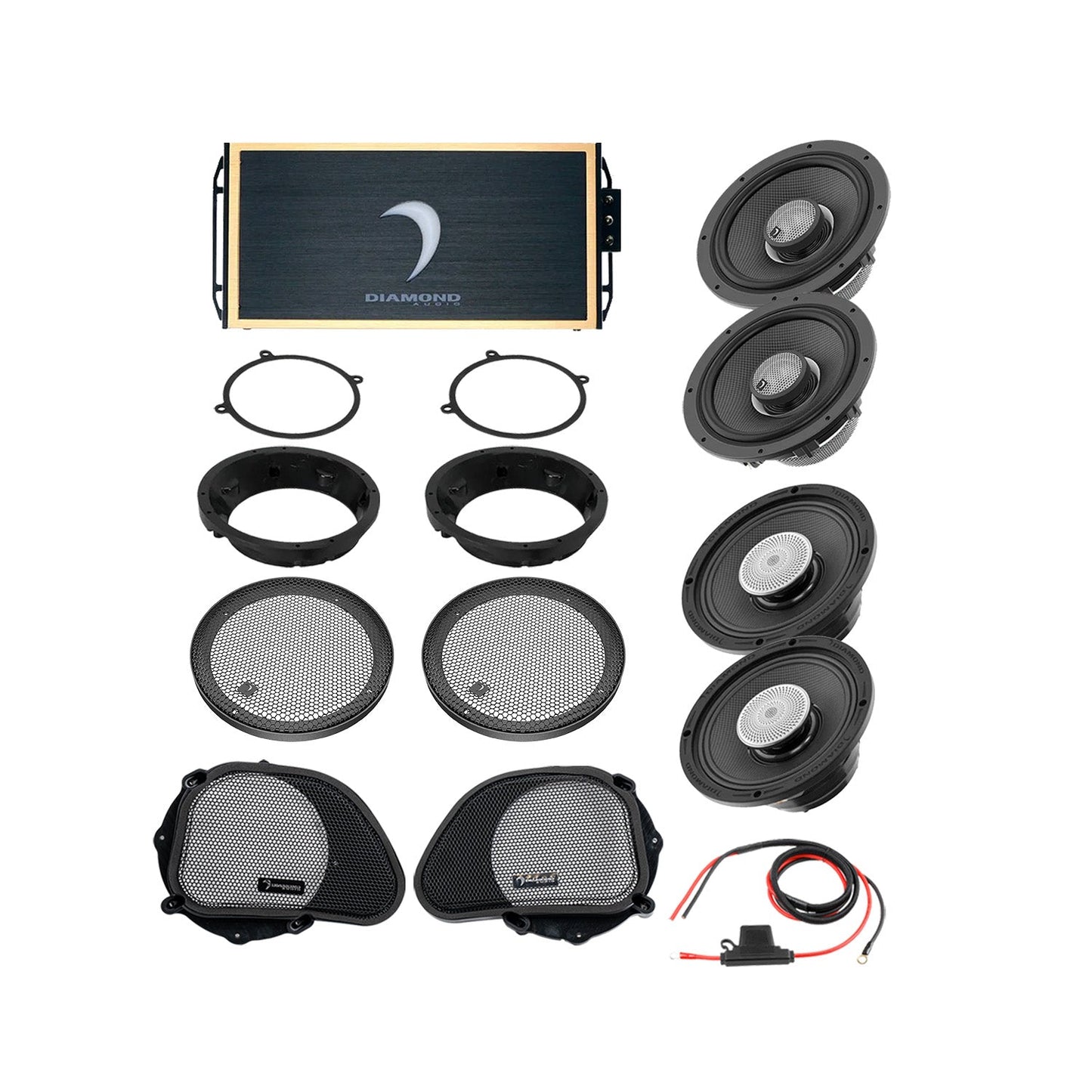 98 - 13 Harley Davidson® Road Glide 4-Speaker System - DA9813RGTP3