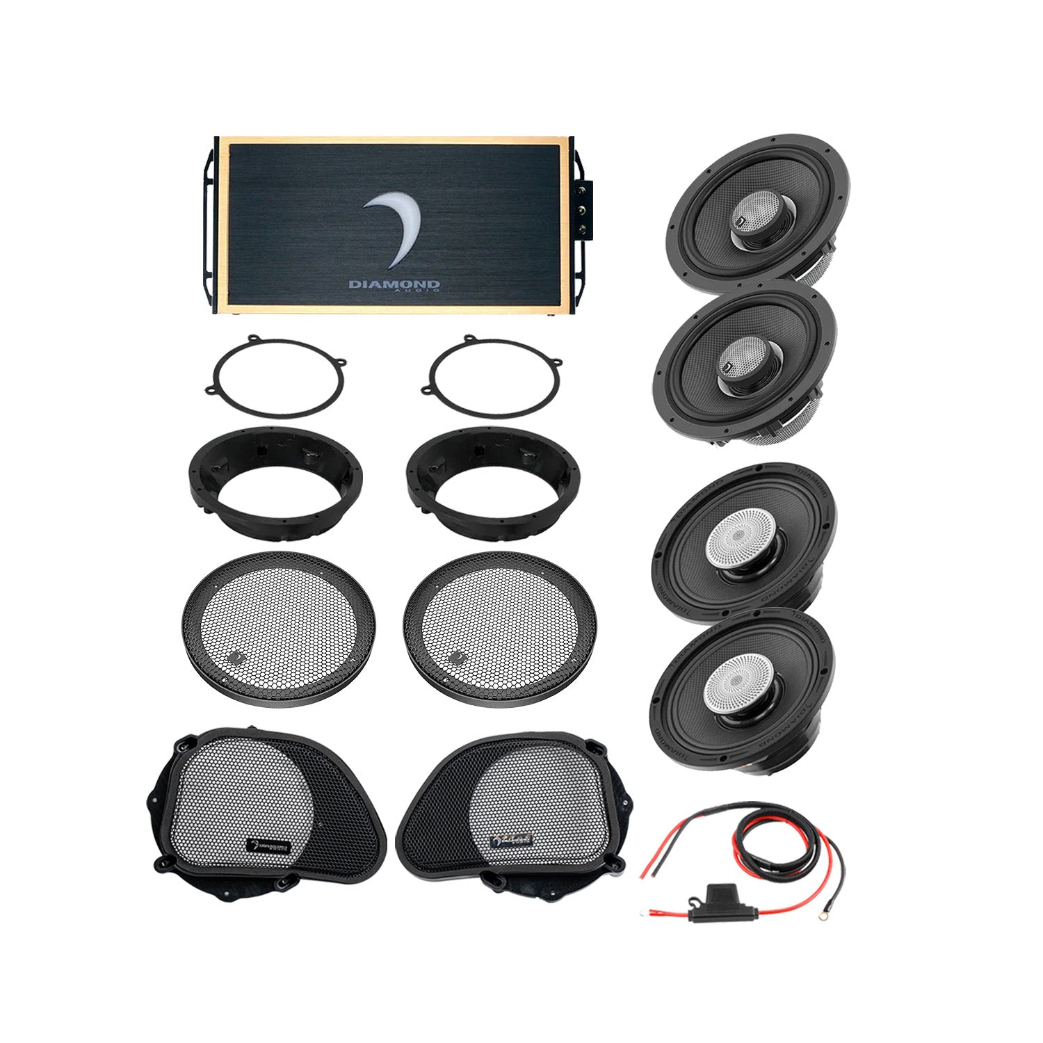 98 - 13 Harley Davidson® Road Glide 4-Speaker System - DA9813RGTP3