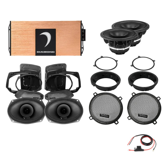 98 - 13 Harley Davidson® Street Glide 4-Speaker System - DA9813SGSP4