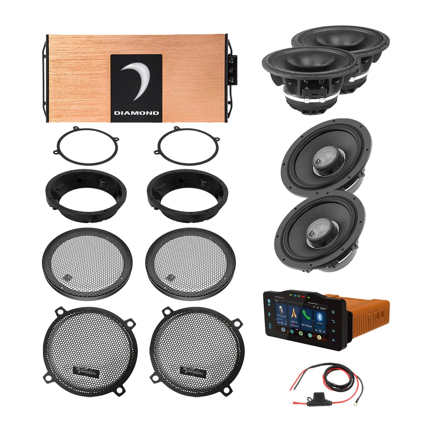 98 - 13 Harley Davidson® Street Glide 4-Speaker System - DA9813SGTP2R