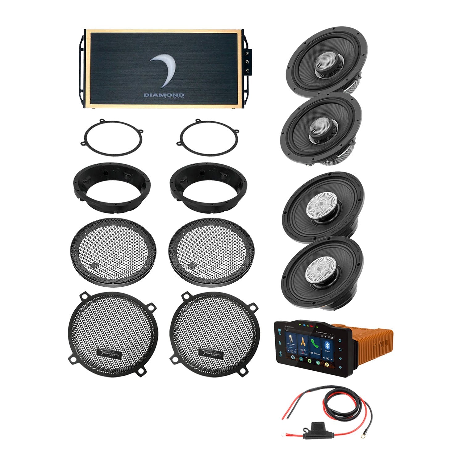 98 - 13 Harley Davidson® Street Glide 4-Speaker System - DA9813SGTP3R