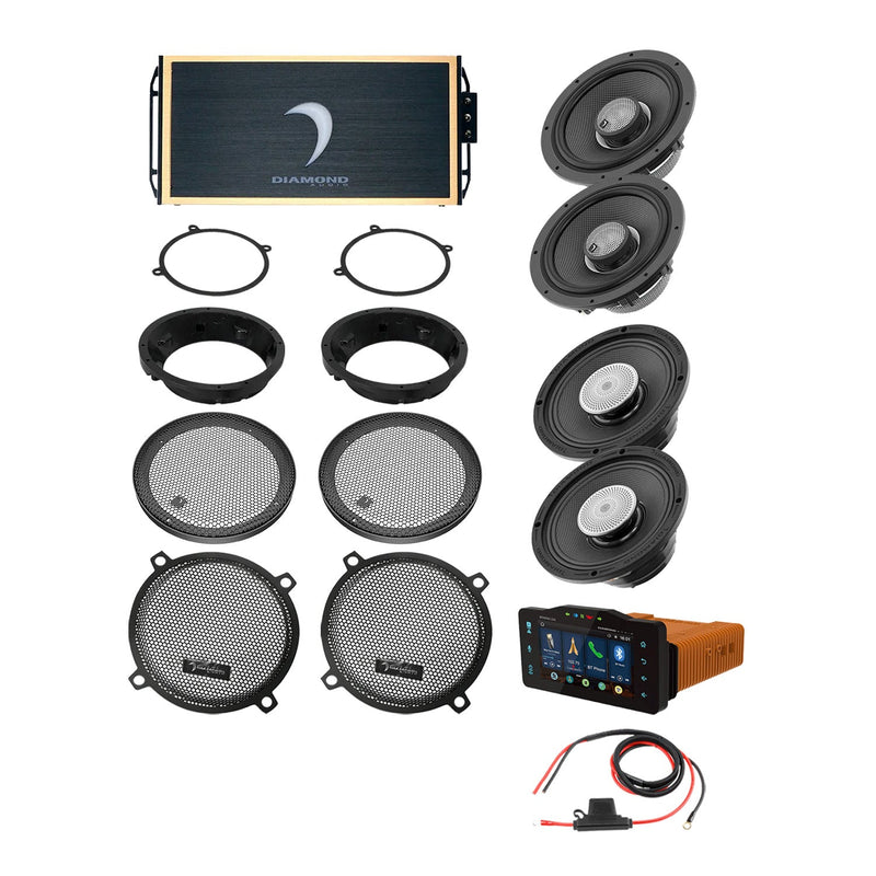 98 - 13 Harley Davidson® Street Glide 4-Speaker System - DA9813SGTP3R