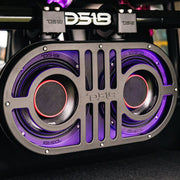 Dual 8" Marine and Powersports PRO Roll Cage Sound Bar System with Built in LED RGB Lights 500 Watts Rms ( 2 x PRO-HY8.4B Included)