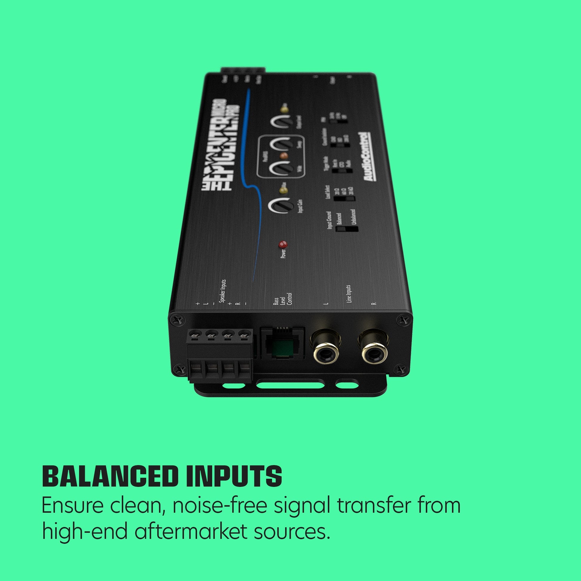 The EPICENTER Micro PRO Bass Restoration Processor & Line Output Converter w/ACR-4 Remote