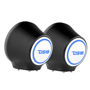 6.5” Universal Flat Mount Kick Panel Speaker Pod – Jet Skis, Jeeps, Motorcycles – RGB LED Lights
