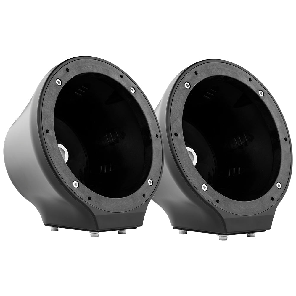 6.5” Universal Flat Mount Kick Panel Speaker Pod – Jet Skis, Jeeps, Motorcycles – RGB LED Lights