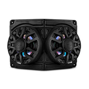 Universal Overhead Flat Mount Pod For Two 6.5” Speakers - Great for ATVs, UTVs, Golf Carts, Boats and more