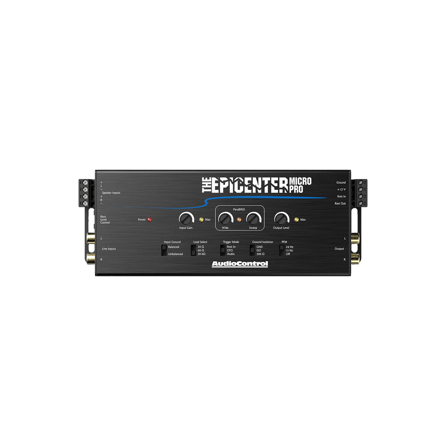 The EPICENTER Micro PRO Bass Restoration Processor & Line Output Converter w/ACR-4 Remote