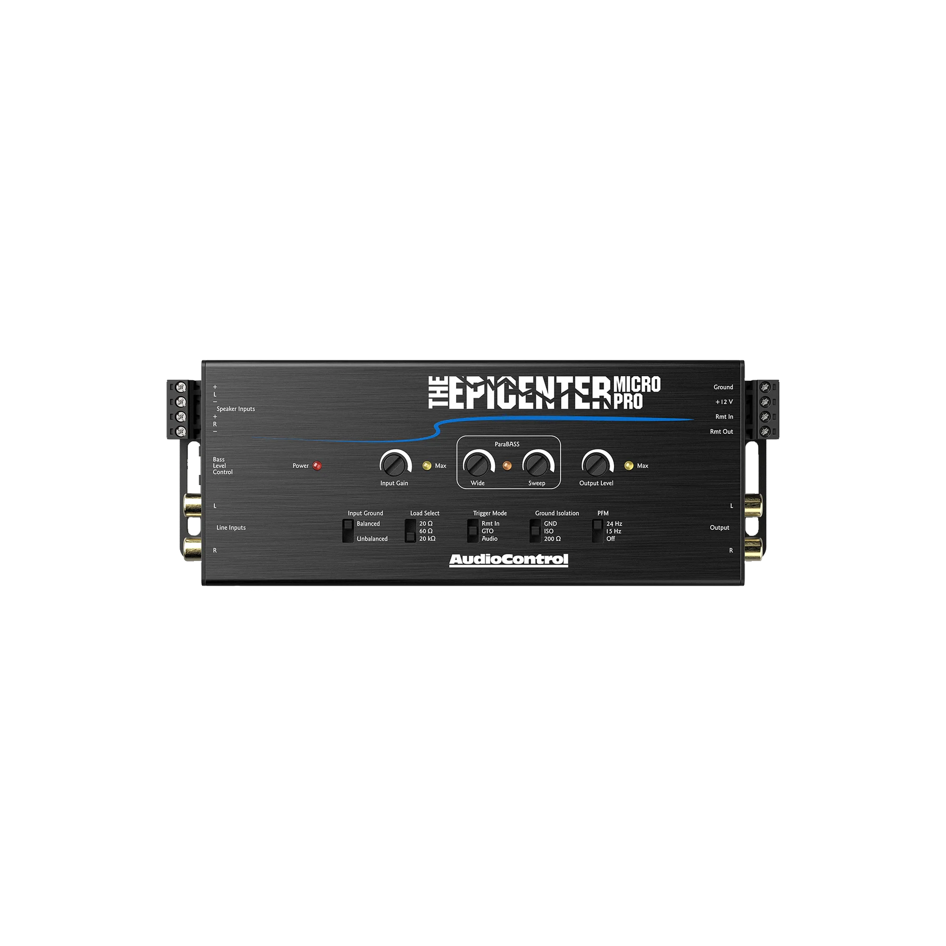 The EPICENTER Micro PRO Bass Restoration Processor & Line Output Converter w/ACR-4 Remote