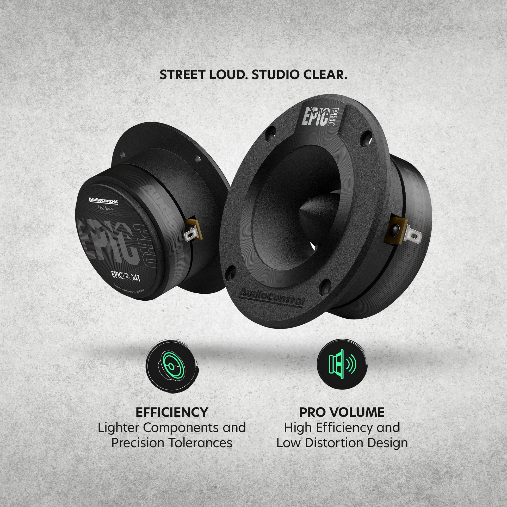 EPICPRO4T 4" Bullet Tweeters, 80W RMS, 4 Ohms (Pair)