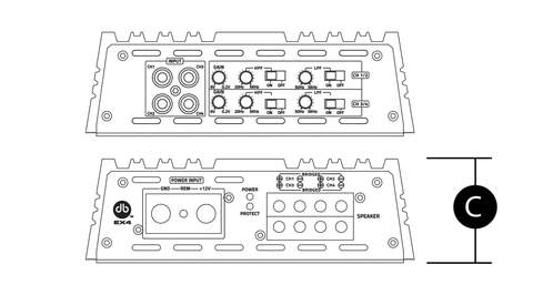DB Drive Euphoria XPERT EX9.2 1500 watt 2 channel amplifier
