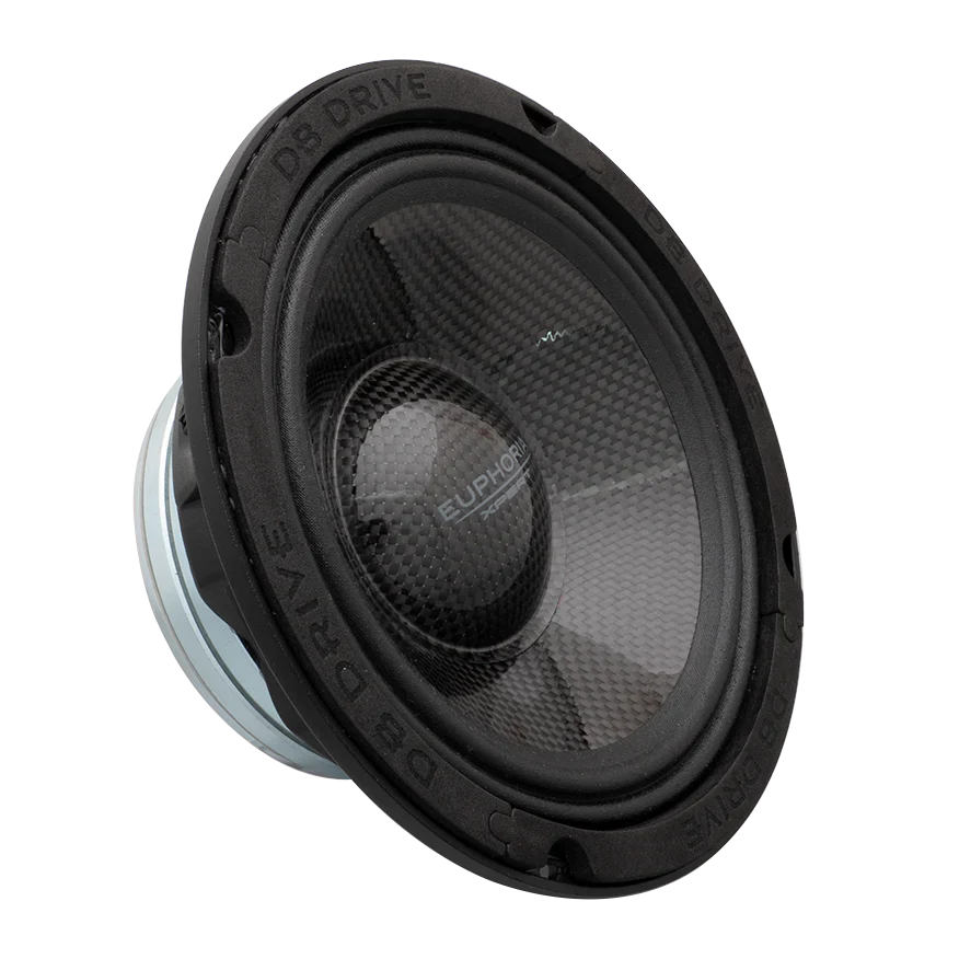 DB Drive Euphoria XPERT EXM6N-CFV2 : 6.5 in. NEO Carbon Fiber Midrange (sold as single)