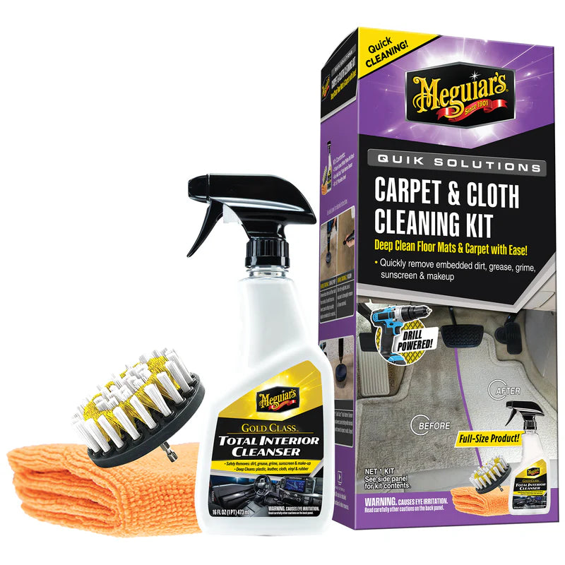 Meguiar's Quik Solutions Carpet & Cloth Kit, G55268 MEGG55268