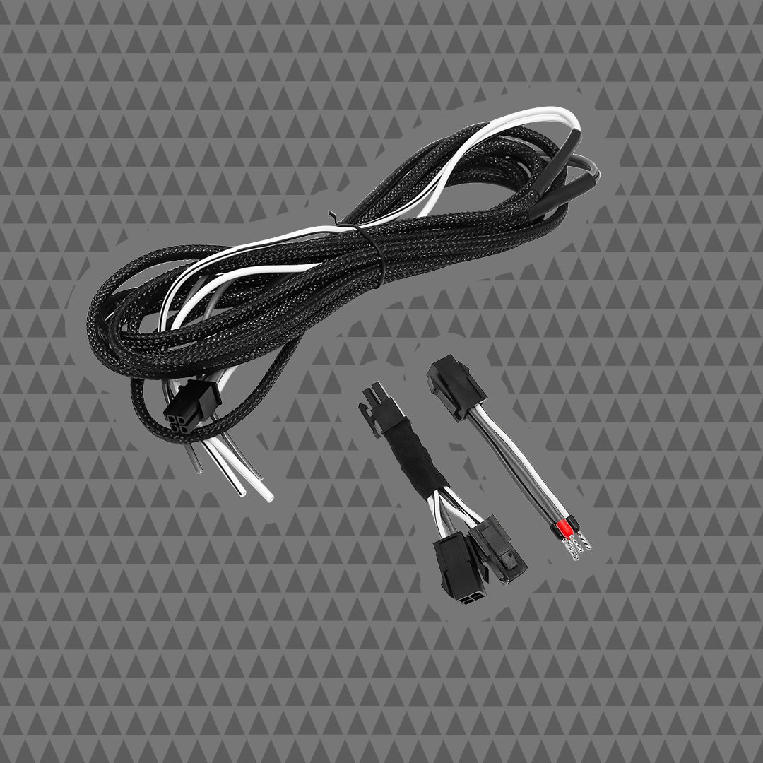 LWR-FRONT OUTPUT “Y” SPLITTER WITH LOWER SPEAKER WIRE EXTENSIONS