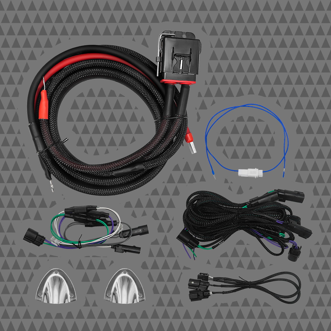 4CH CICADA AMPLIFIER® H-D® PLUG-N-PLAY HARNESS KIT w/ 8 AWG POWER WIRE