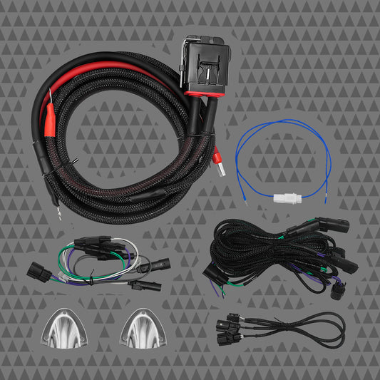 4CH CICADA AMPLIFIER® H-D® PLUG-N-PLAY HARNESS KIT w/ 8 AWG POWER WIRE