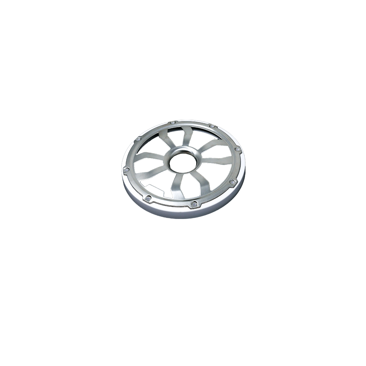 6.5" Flush Mount Speaker Grills - Brushed Aluminum/White (Pair) - HXM65FGW
