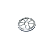 6.5" Flush Mount Speaker Grills - Brushed Aluminum/White (Pair) - HXM65FGW