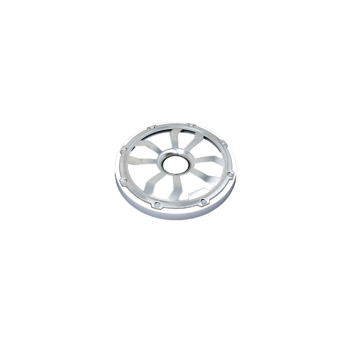 6.5" Flush Mount Speaker Grills - Brushed Aluminum/White (Pair) - HXM65FGW