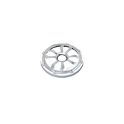 6.5" Flush Mount Speaker Grills - Brushed Aluminum/White (Pair) - HXM65FGW