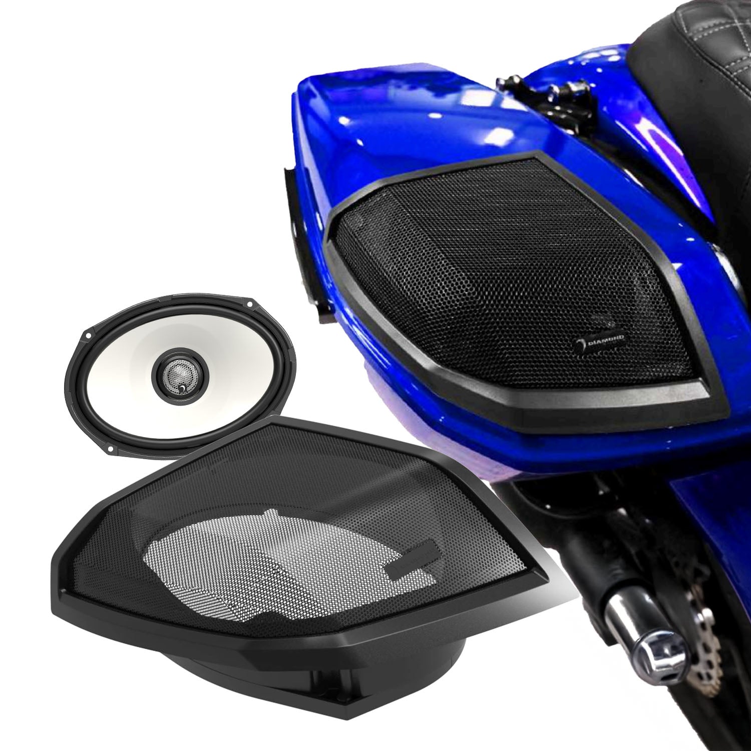 2024+ Harley Davidson® Cut-In Lid Kit with HXM69F2 Speakers (2Ω) - MSHXM692LK24