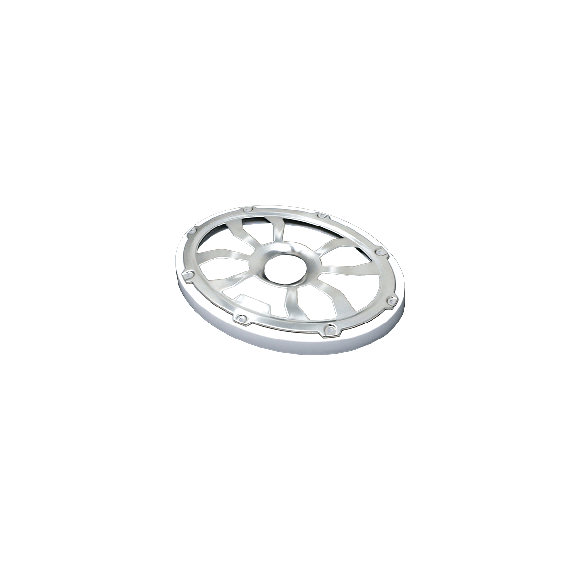 6"x 9" Flush Mount Speaker Grills Brushed Aluminum/White (Pair) - HXM69FGW