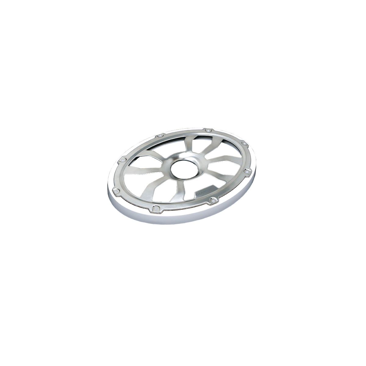 6"x 9" Flush Mount Speaker Grills Brushed Aluminum/White (Pair) - HXM69FGW
