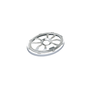 6"x 9" Flush Mount Speaker Grills Brushed Aluminum/White (Pair) - HXM69FGW