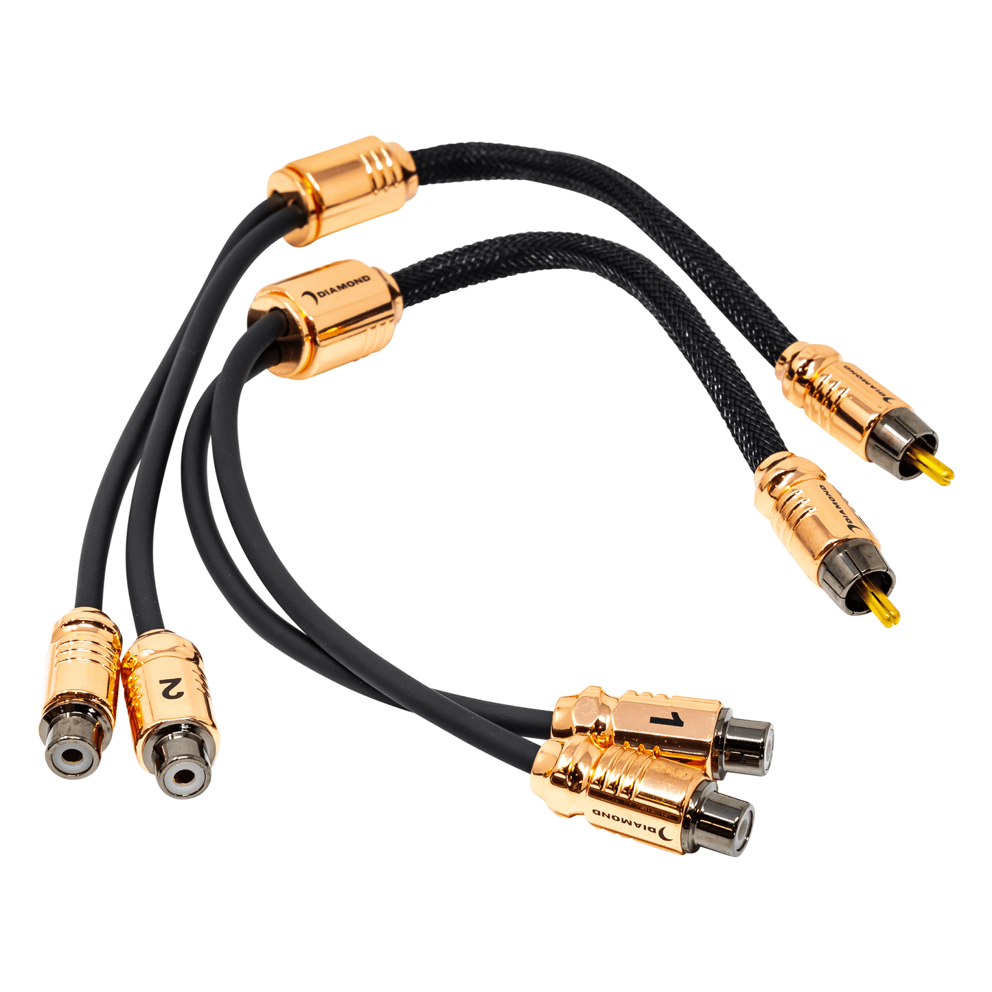 One Male to two Female RCA Y Cable - HXY2F