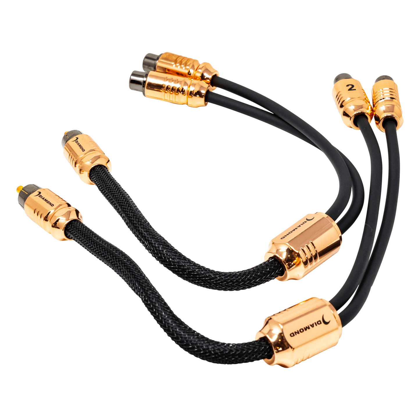 One Male to two Female RCA Y Cable - HXY2F
