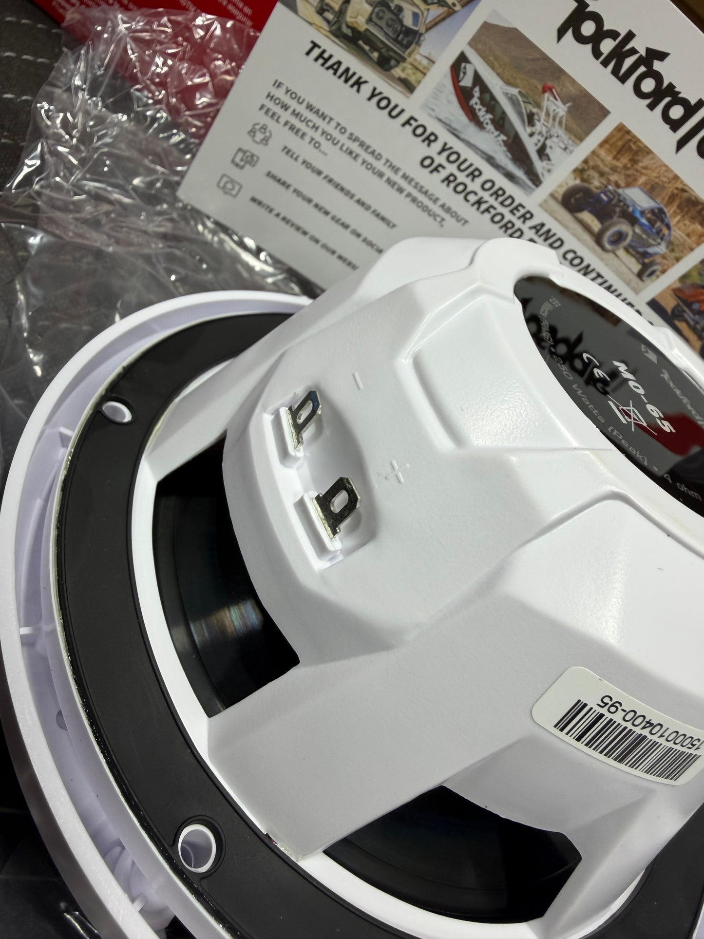 Rockford Fosgate Marine Speakers M0-65 (OPEN BOX)