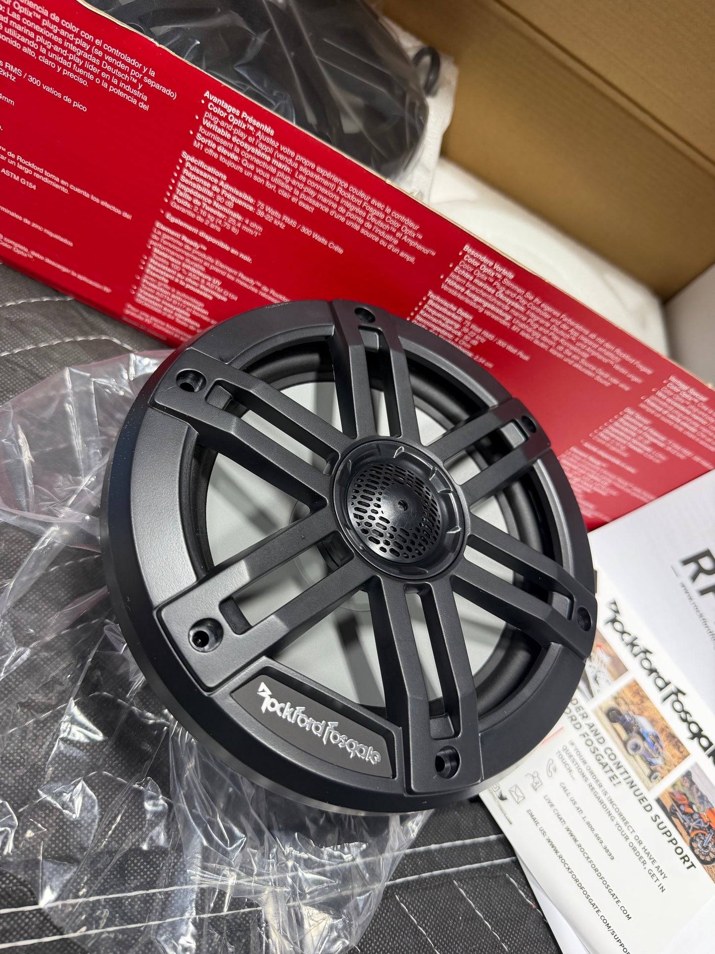 Rockford Fosgate Marine speaker M1-65B (Open Box)