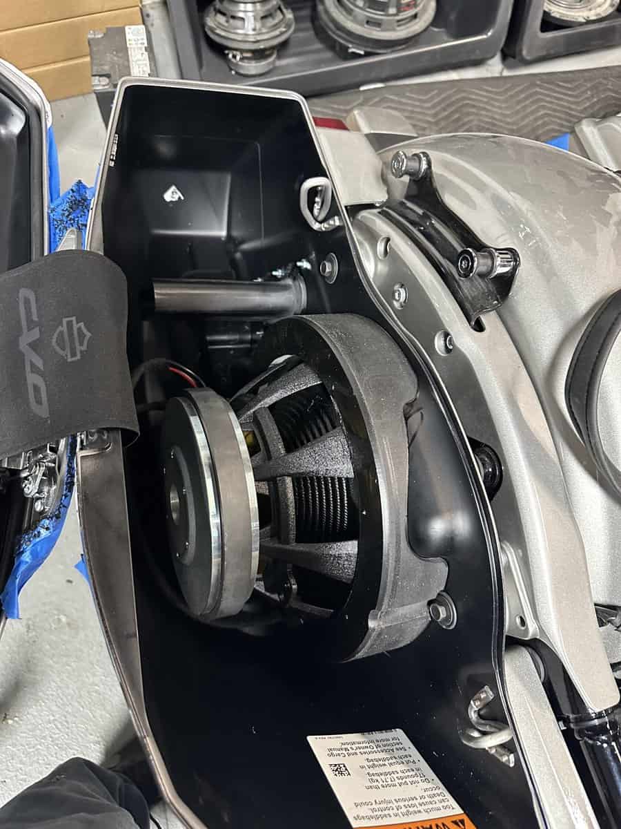 2024 CVO and Non CVO Harley Midbass Subwoofer Saddle Bag Ring