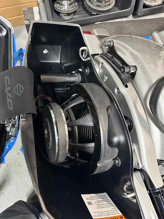 2024 CVO and Non CVO Harley Midbass Subwoofer Saddle Bag Ring